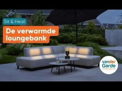 Lissabon/Toronto Sunbrella (Sit&Heat) verwarmde loungeset - Taupe