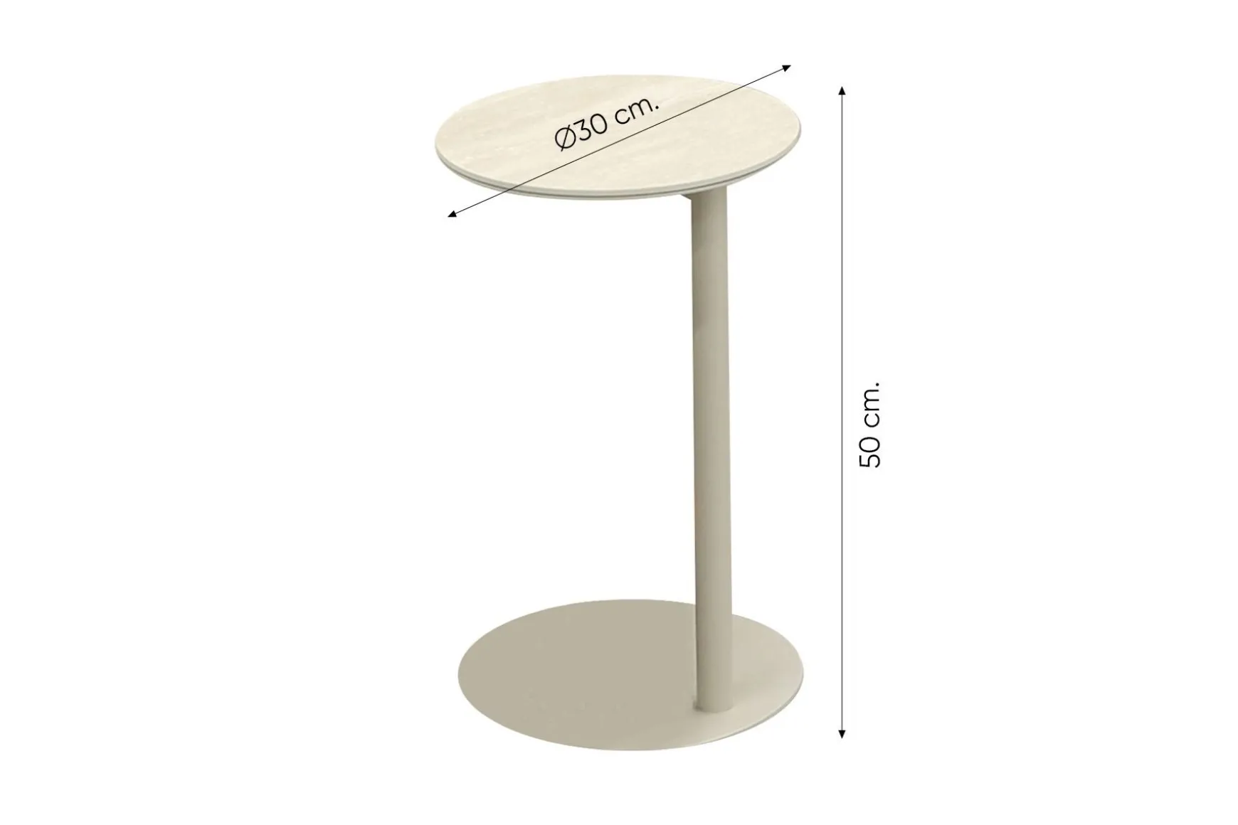 Loom rope loungeset met teak detail - Mokka