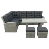 Lounge/diningset San Marino - Paloma grijs