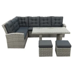 Lounge/diningset San Marino - Paloma grijs
