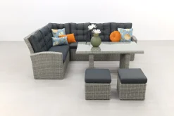 Lounge/diningset San Marino - Paloma grijs