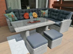 Lounge/diningset San Marino - Paloma grijs