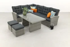 Lounge/diningset San Marino - Paloma grijs