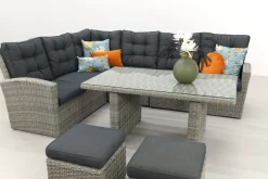 Lounge/diningset San Marino - Paloma grijs