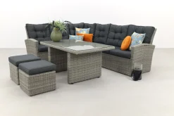 Lounge/diningset San Marino - Paloma grijs