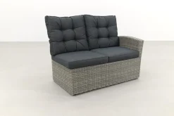 Lounge/diningset San Marino - Paloma grijs + 2x Mante tuinstoel