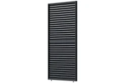 Louvre scherm verstelbaar 130 cm. - horizontaal - antraciet