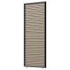 Louvre scherm verstelbaar 120 cm. - horizontaal - Houtlook antraciet
