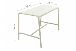 Lyon 4-persoons barset 155x96 cm. - Mokka