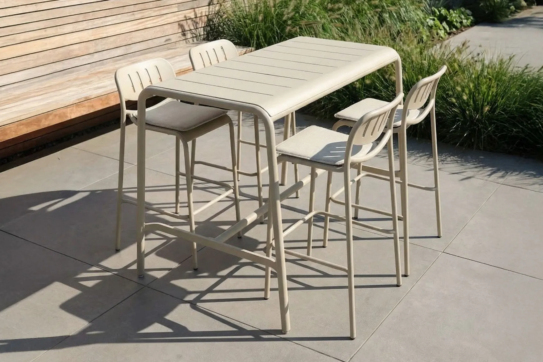 Lyon 4-persoons barset 155x96 cm. - Mokka