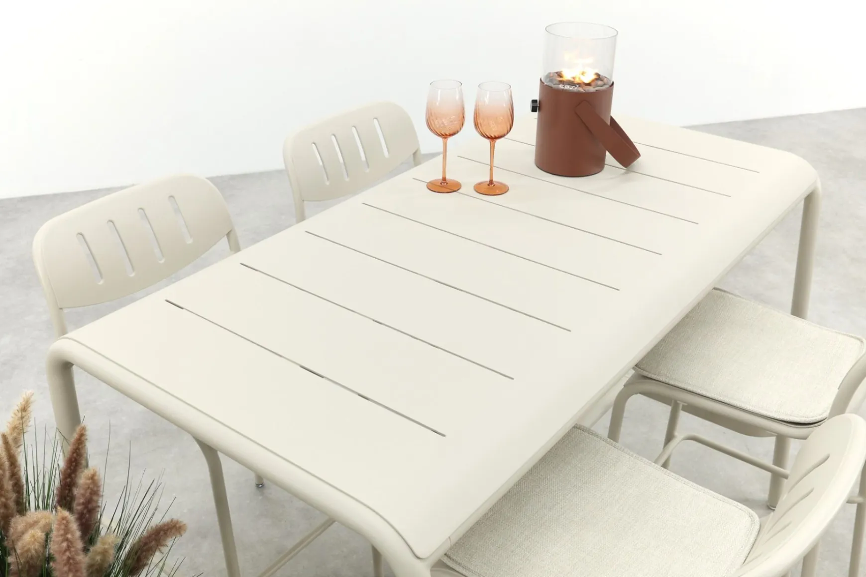 Lyon 4-persoons barset 155x96 cm. - Mokka