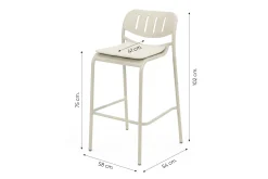 Lyon 4-persoons barset 155x96 cm. - Mokka