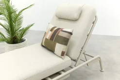 Lyon 3-zits balkon loungebank 2-in-1 ligbed - Mokka