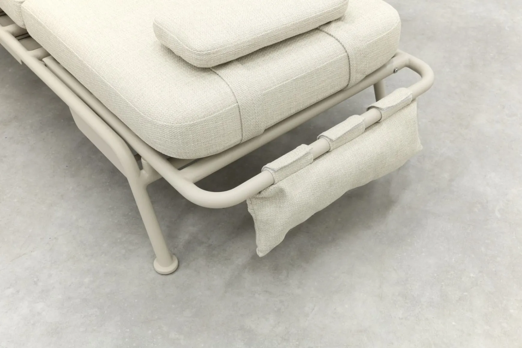Lyon 3-zits balkon loungebank 2-in-1 ligbed - Mokka