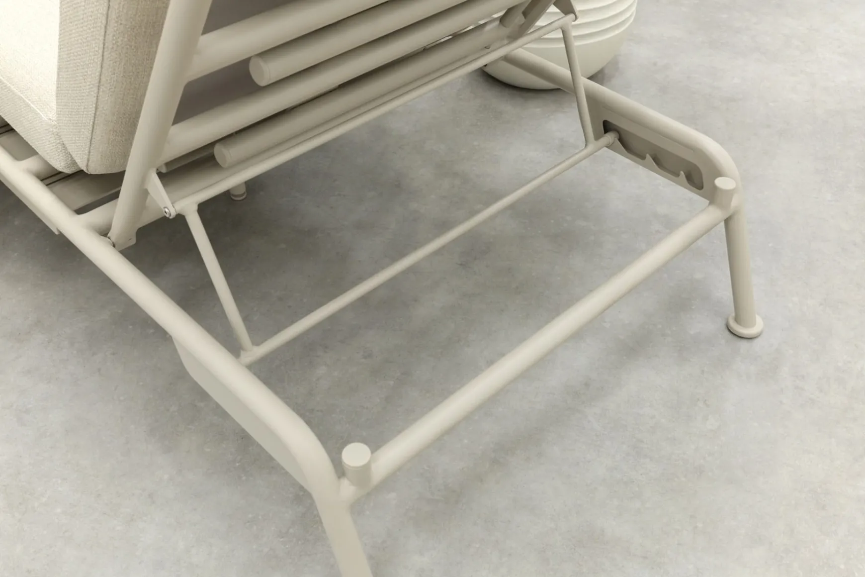 Lyon 3-zits balkon loungebank 2-in-1 ligbed - Mokka