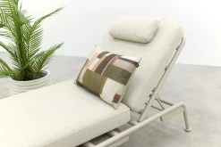 Lyon 3-zits balkon loungebank 2-in-1 ligbed - Mokka