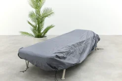Lyon 3-zits balkon loungebank 2-in-1 ligbed - Mokka