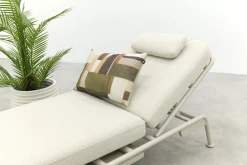 Lyon 3-zits balkon loungebank 2-in-1 ligbed - Mokka
