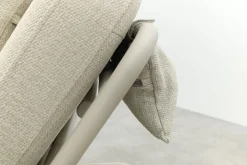 Lyon 3-zits balkon loungebank 2-in-1 ligbed - Mokka