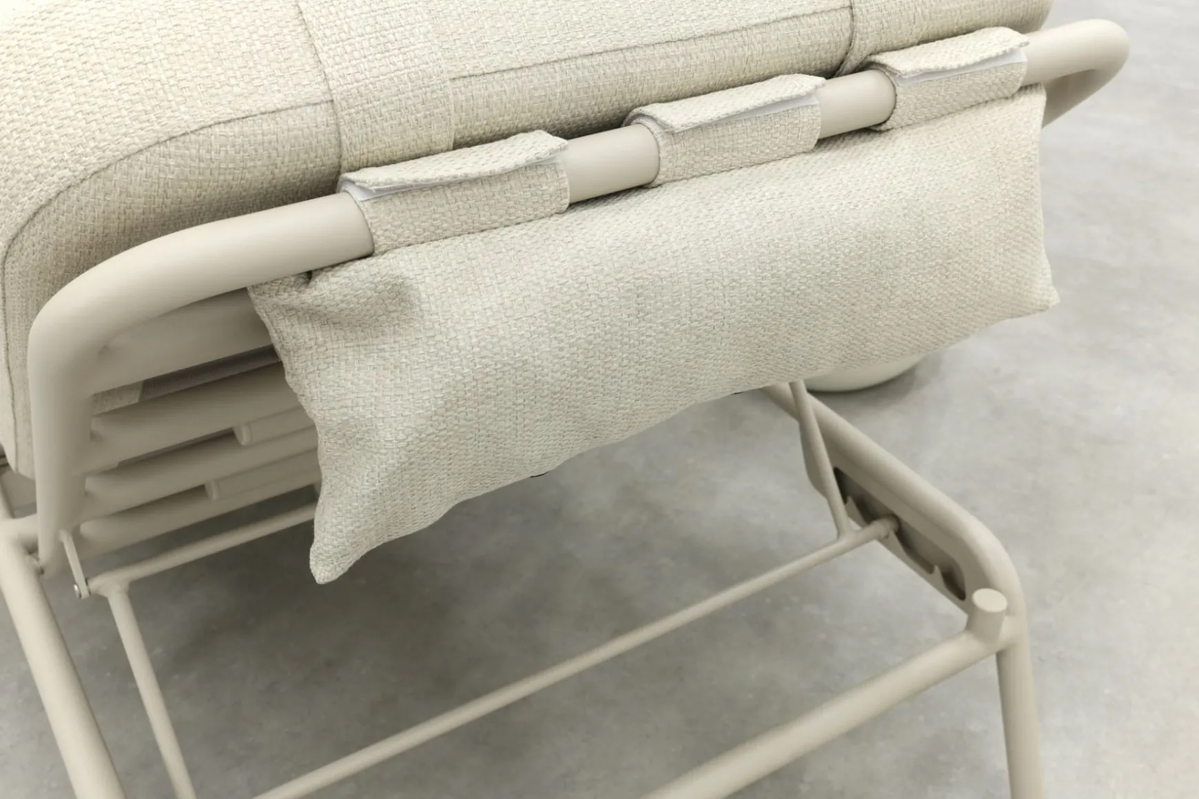 Lyon 3-zits balkon loungebank 2-in-1 ligbed - Mokka