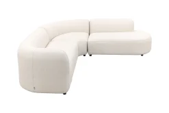 Madeira ronde hoekbank links - Naturel Sunbrella