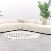 Madeira ronde hoekbank links + tussenelement - Naturel Sunbrella