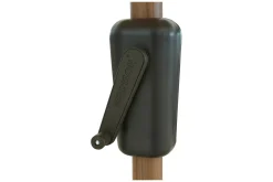 Madison Lissabon teak/champagne stokparasol Ø300 cm. - Olefin parasoldoek
