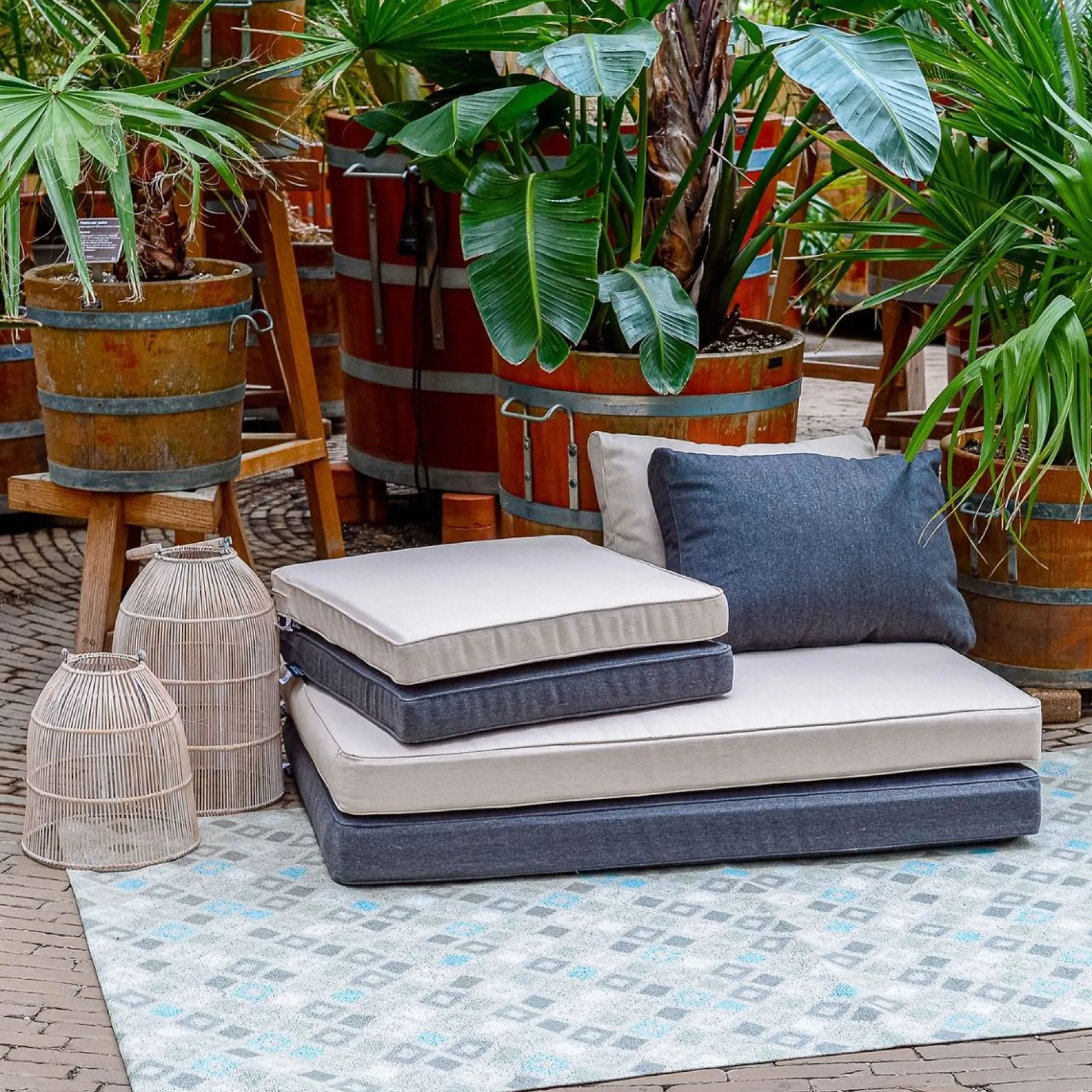 Madison loungekussen 60x60 - Eco Beige