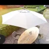 Madison Paros 2 luxe stokparasol - 300 cm. - Grey