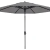 Madison Paros 2 luxe stokparasol - 300 cm. - Light grey