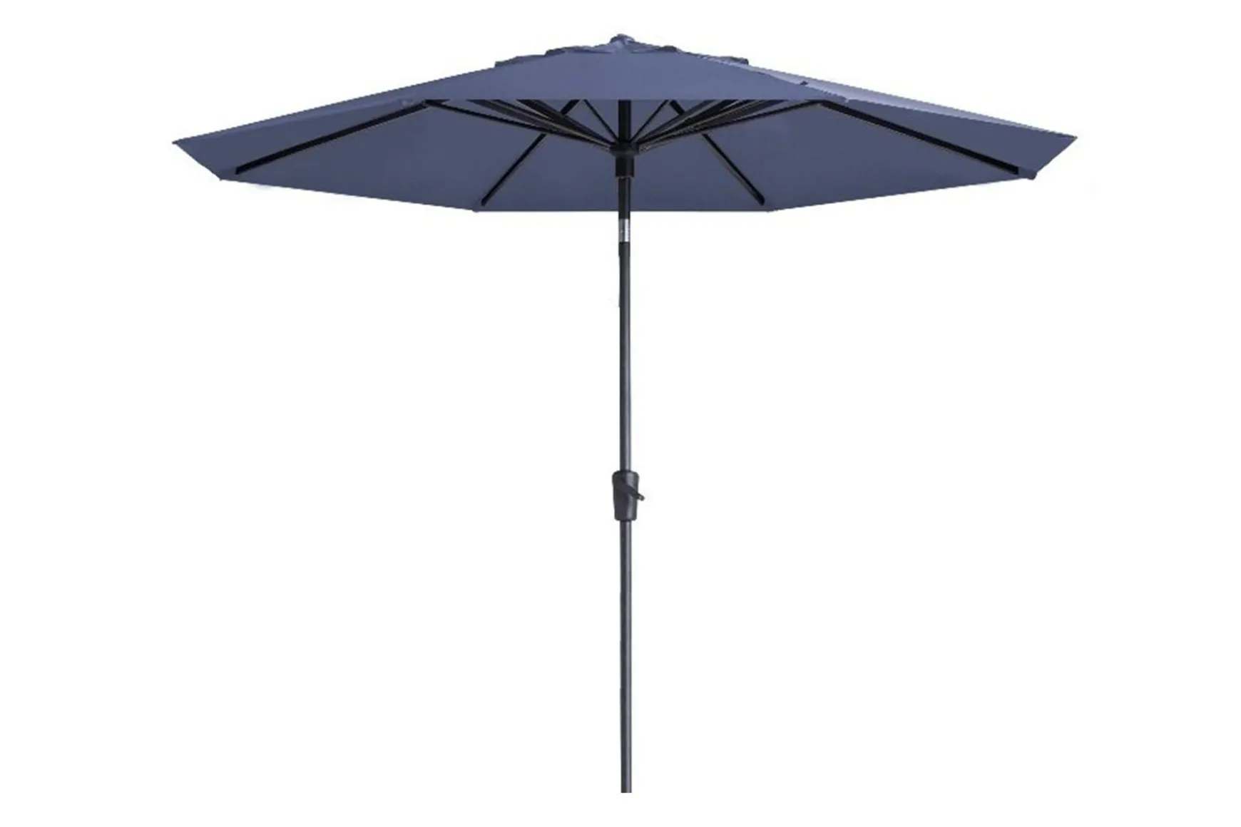 Madison Paros 2 luxe stokparasol - 300 cm. - Safier Blue OP=OP