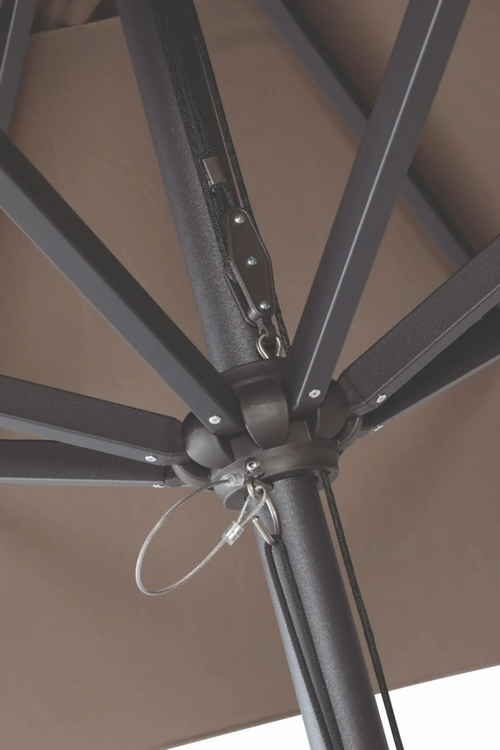 Madison Profi-line stokparasol 350x350 cm. Taupe