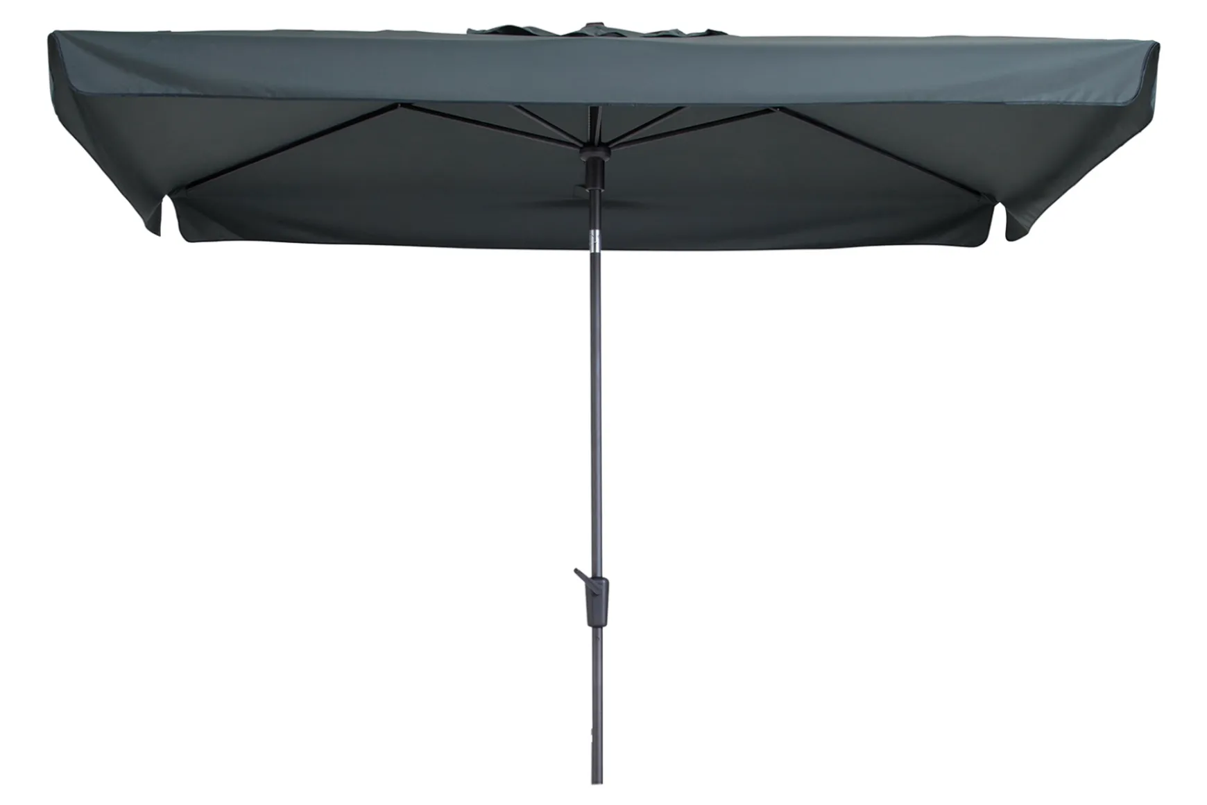 Madison stokparasol Delos Luxe Grey 200x300 cm.