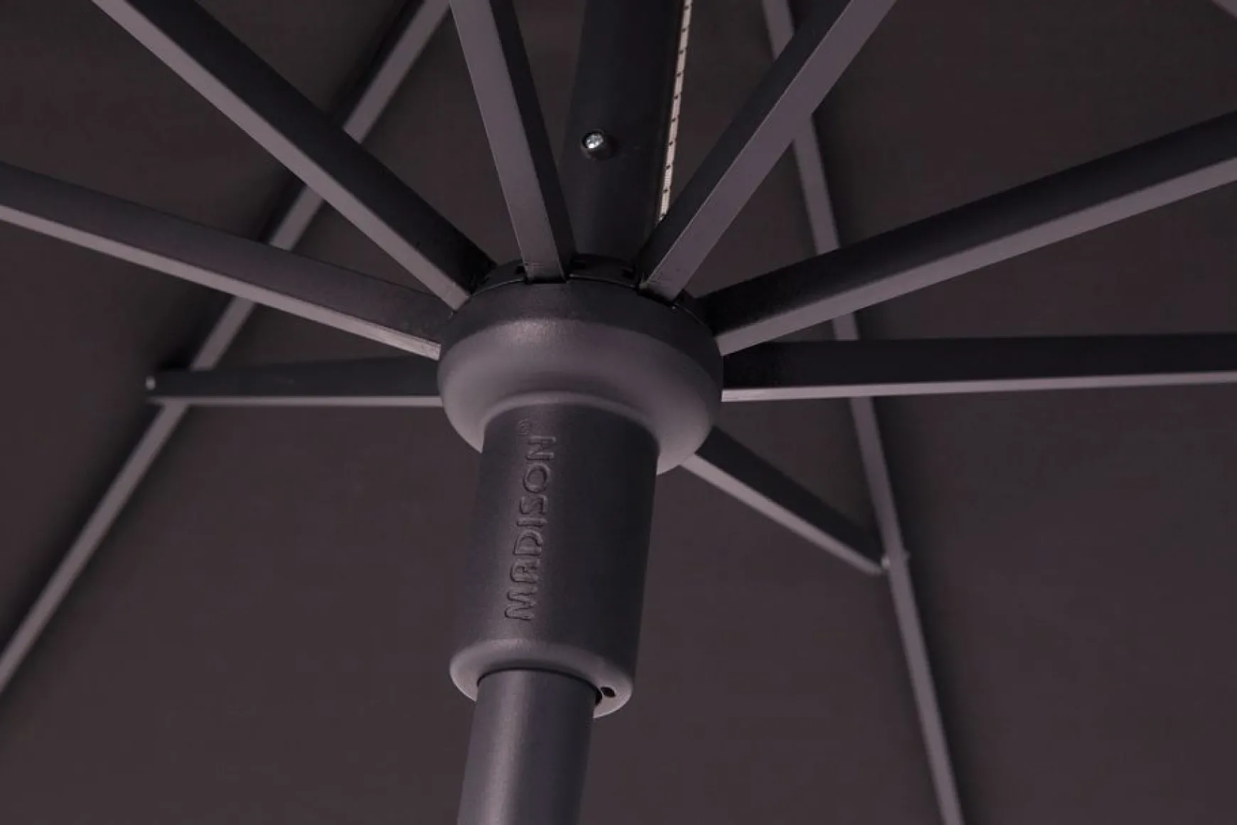Madison stokparasol Delos luxe Ecru 200x300 cm.