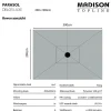 Madison stokparasol Delos luxe Sage Green 200x300 cm.