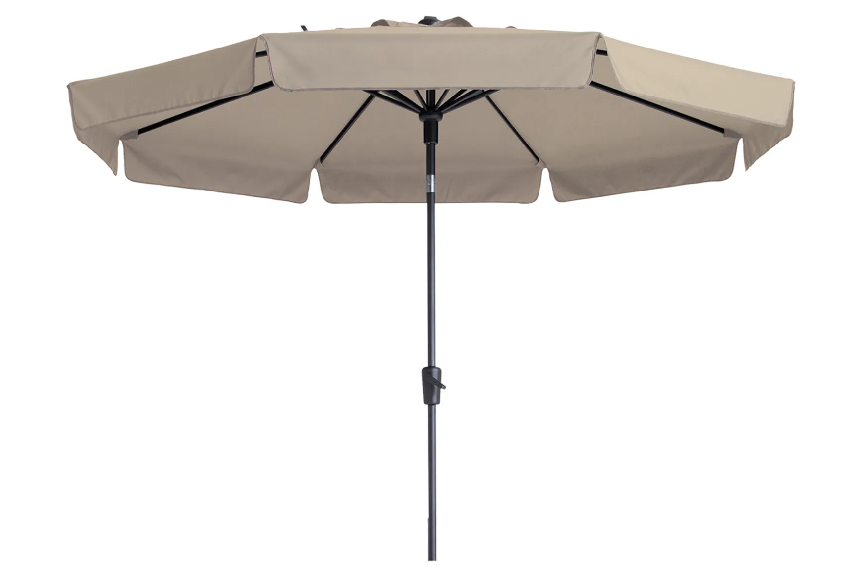 Madison stokparasol Flores luxe ecru 300 cm.
