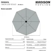 Madison stokparasol timor luxe grey 400 cm.