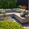 Malaga/Cuba - hoekbank loungeset chaise longue - taupe
