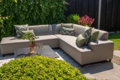 Malaga/Cuba - hoekbank loungeset chaise longue - taupe