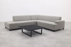 Malaga/Cuba - hoekbank loungeset chaise longue - taupe