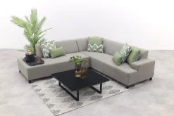 Malaga/Cuba - hoekbank loungeset chaise longue - taupe
