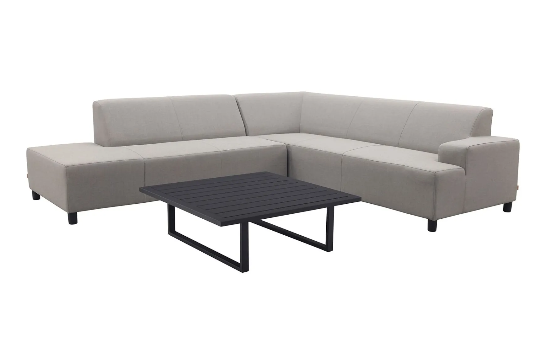 Malaga/Cuba - hoekbank loungeset chaise longue - taupe