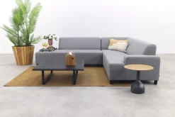 Malaga/Cuba - hoekbank loungeset chaise longue - Lichtgrijs