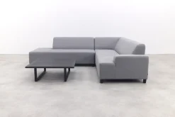 Malaga/Cuba - hoekbank loungeset chaise longue - Lichtgrijs