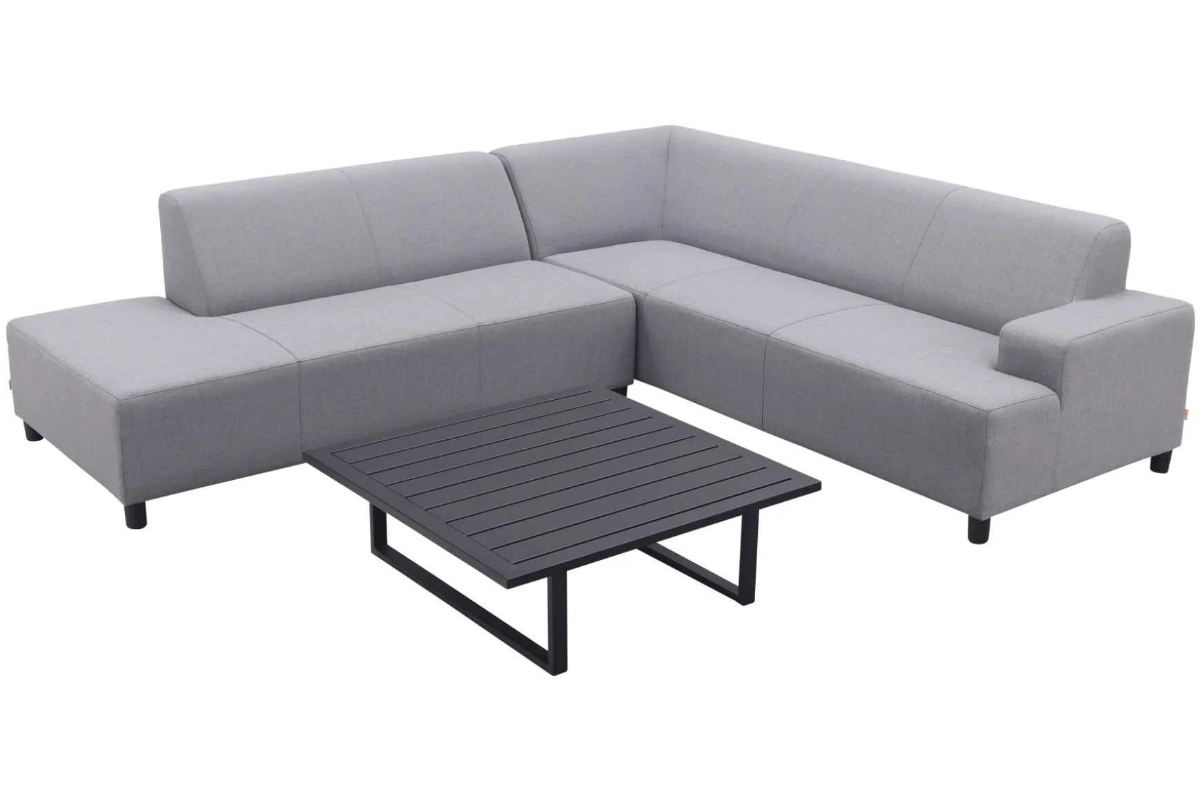 Malaga/Cuba - hoekbank loungeset chaise longue - Lichtgrijs