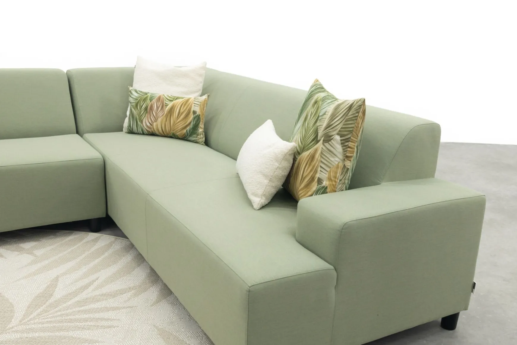 Malaga hoekbank loungeset chaise longue - green