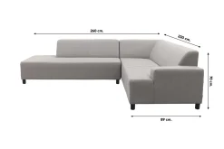 Malaga hoekbank loungeset chaise longue - Taupe