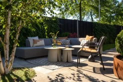 Malaga hoekbank loungeset chaise longue - Taupe