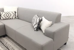 Malaga hoekbank loungeset chaise longue - Taupe