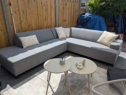 Malaga hoekbank loungeset chaise longue - Lichtgrijs